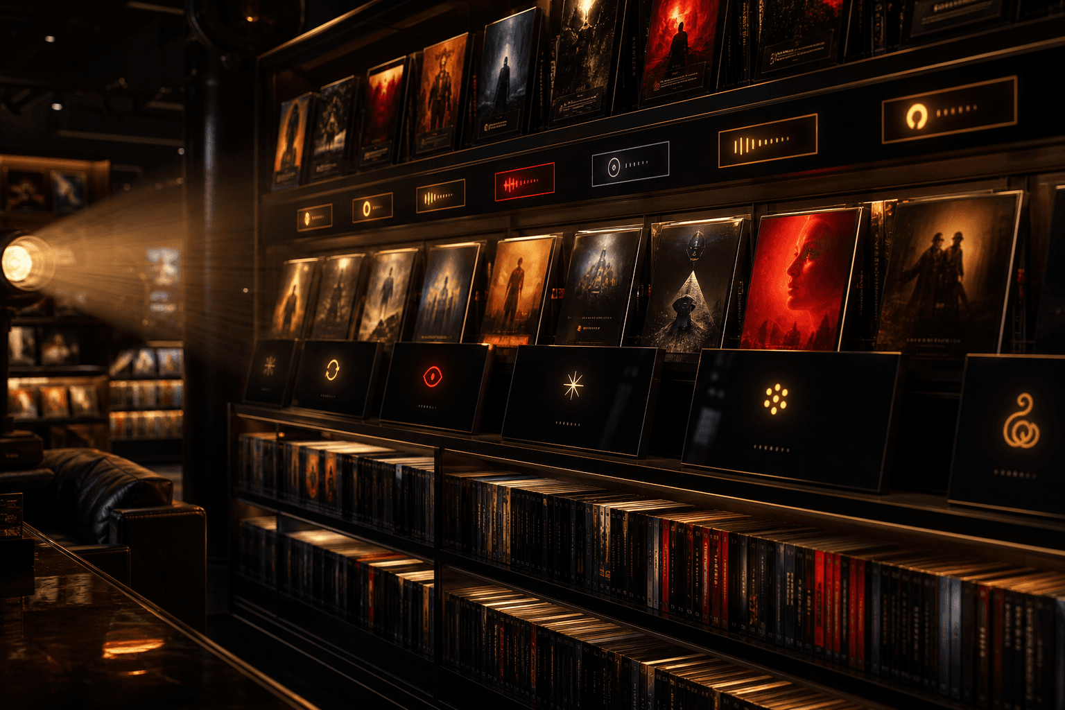 Cinema One curated collection shelves