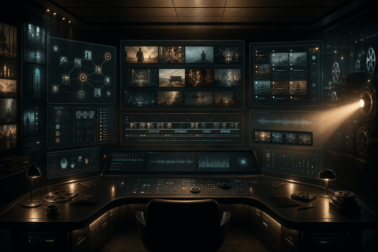 Cinema One editorial control room