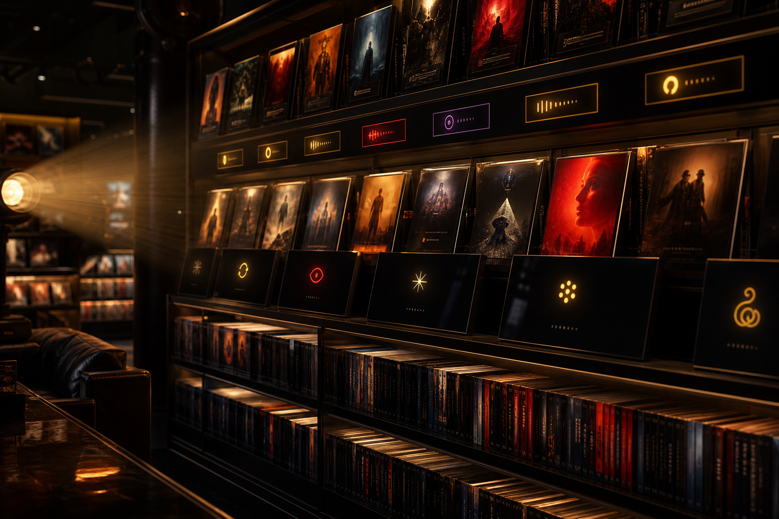 Cinema One curated collection shelves
