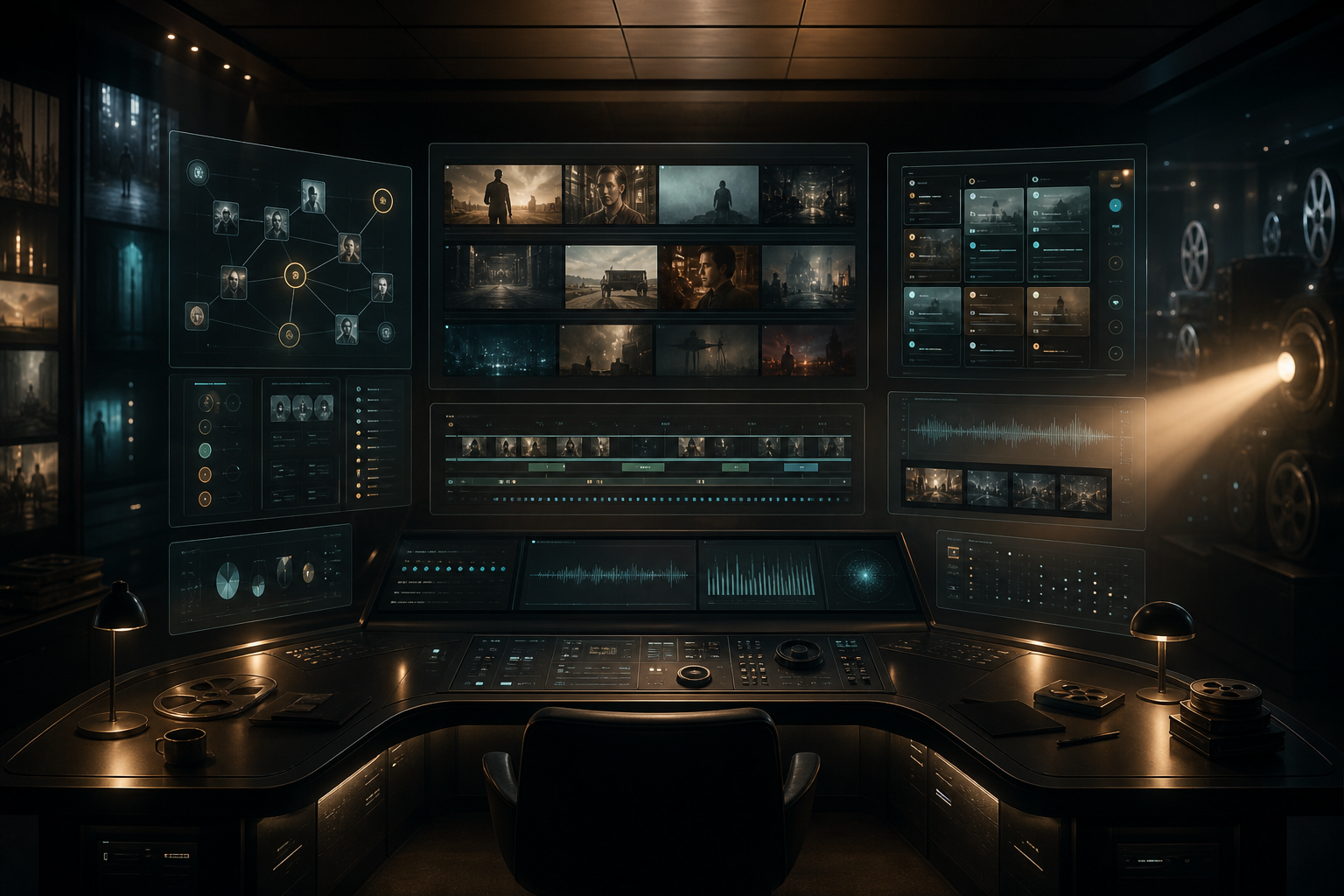 Cinema One editorial control room