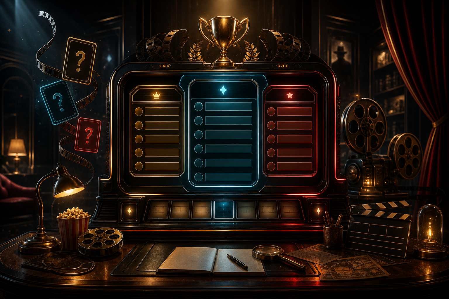 Cinema One trivia scorecard arcade